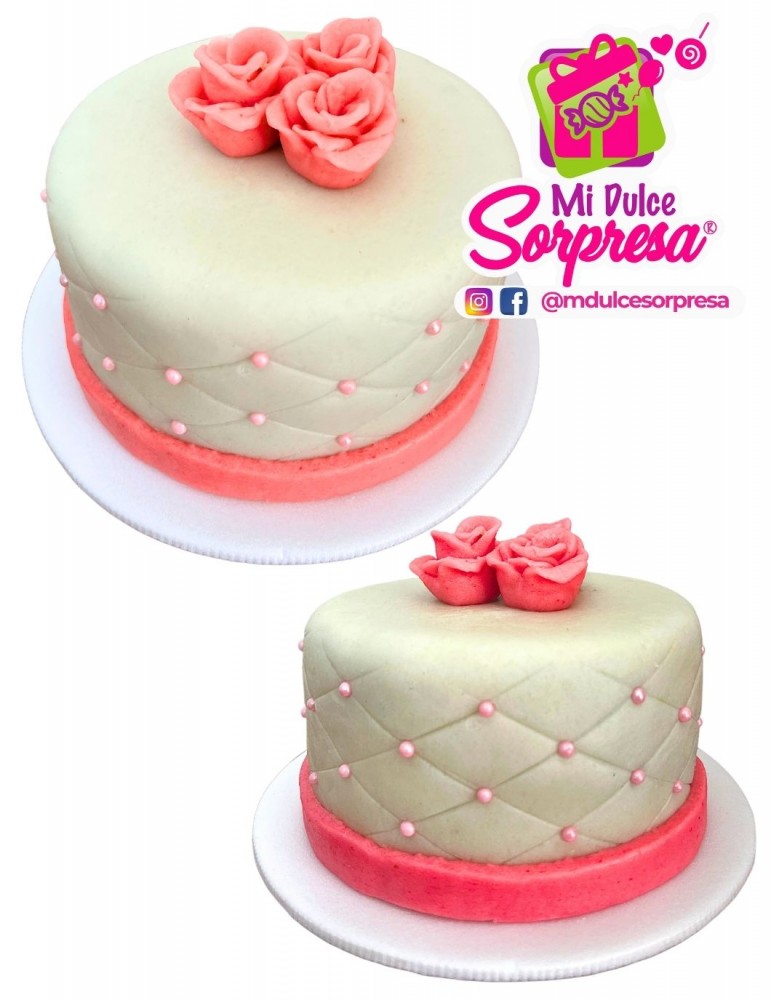 Mini torta Rosas de Cuatro Porciones